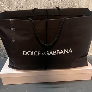 Dolce & Gabbana Dark Brown Shopping Bag